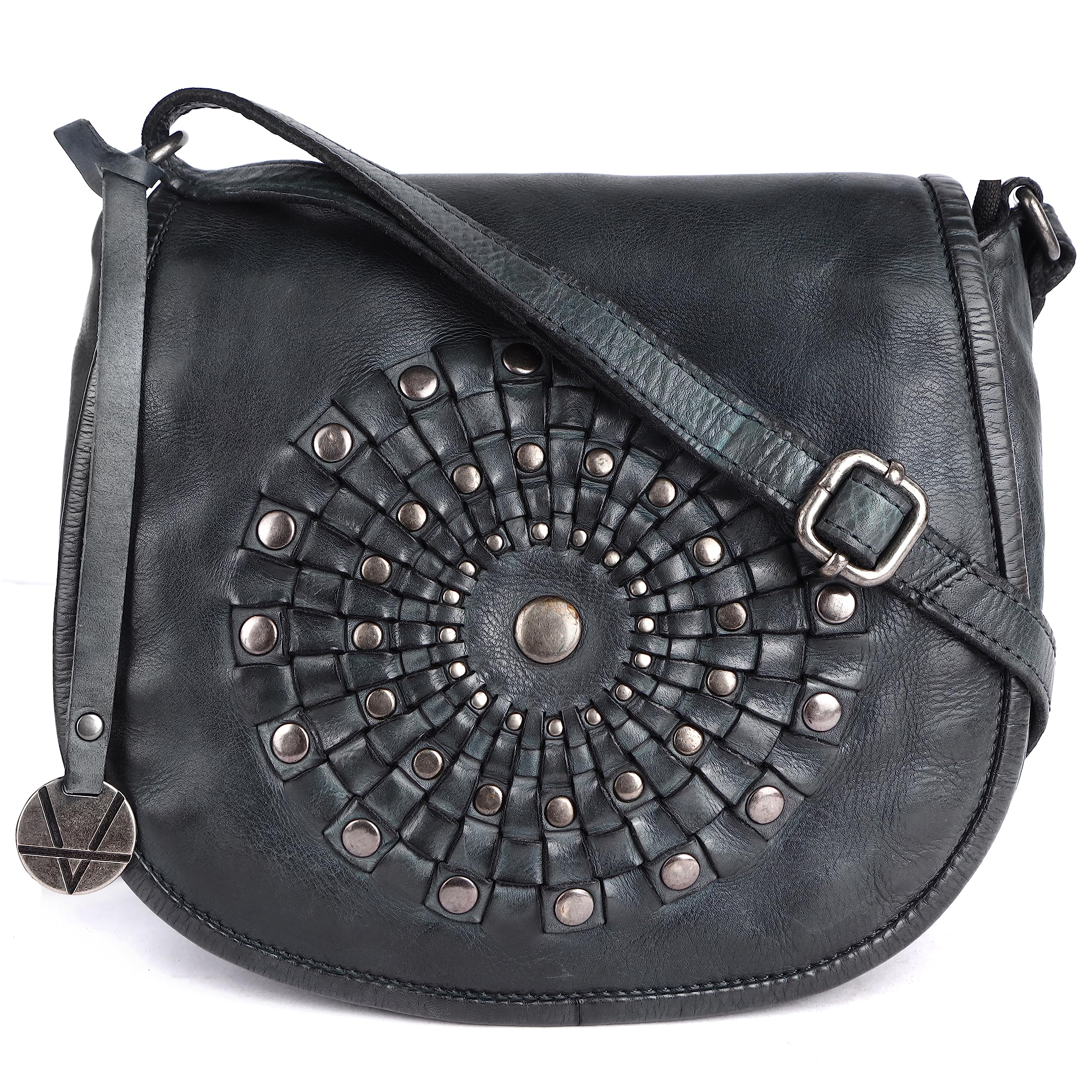 VILENCA HOLLAND Genuine Leather Crossbody Sling Bag for Women, Purse for Women Trendy Casual Office Bag with Adjustable Strap