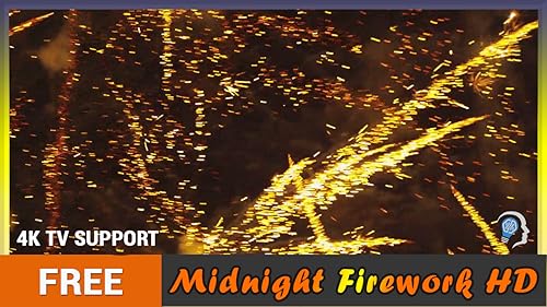fogo de artifício da meia-noite grátis HD - decore seu quarto com belas paisagens na sua TV HDR 4K,