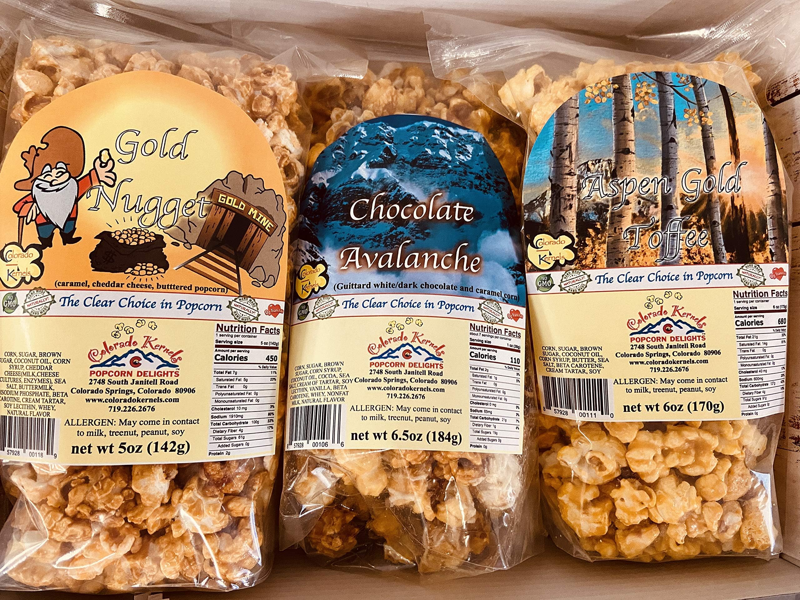 Colorado Kernels Variety Box (Avalanche, Cinnamon Almonds, Nugget)