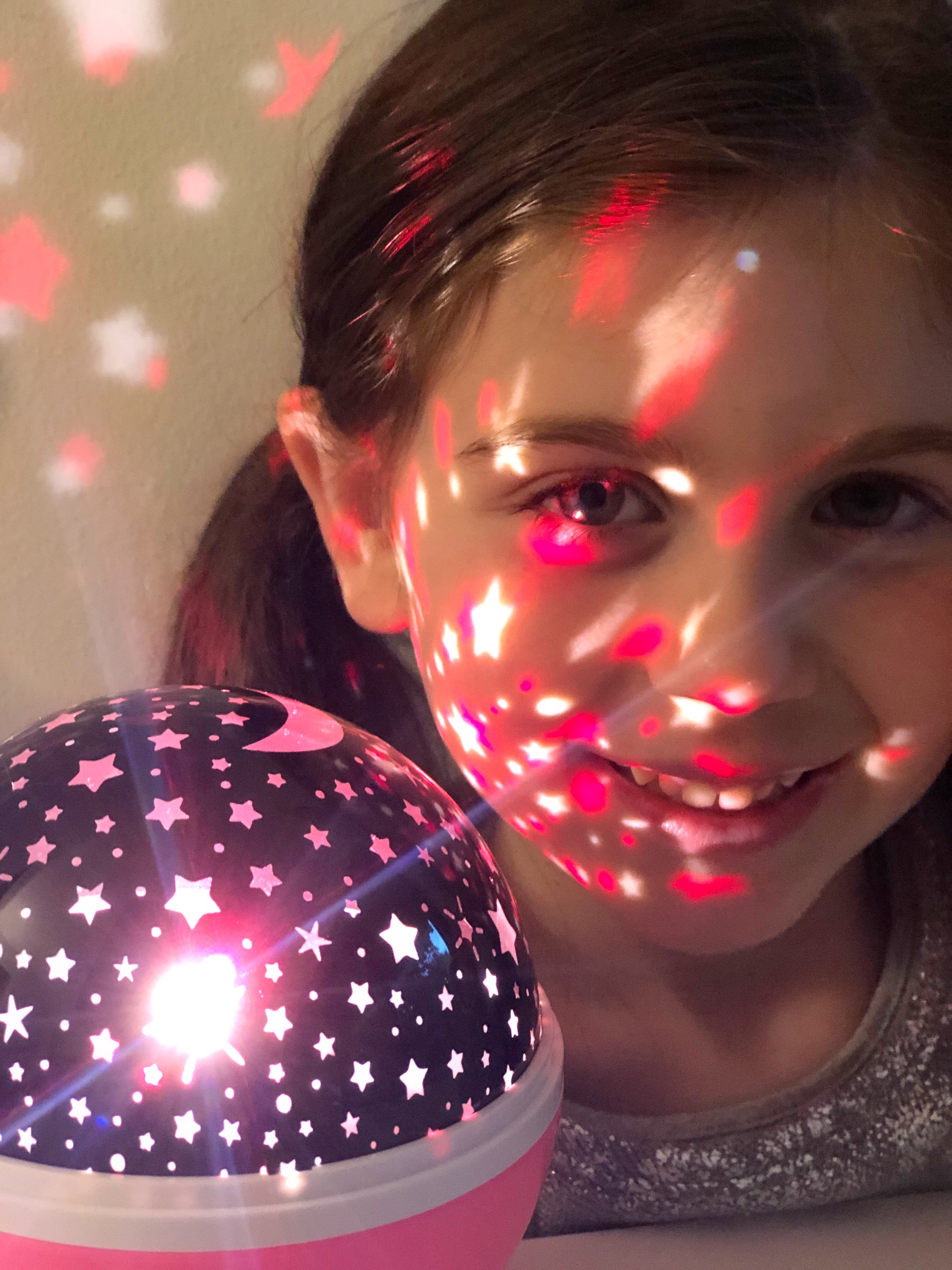 Moredig Veilleuse Enfant, Lampe Projecteur 360°Rotation Romantique, 4 LED 8 Modes D'éclairage 2 Modes de Charge, Veilleuse Bébé, Lampes de Chevet Lampes D'ambiance Cadeau Enfant, Cadeau Fille – Image 5