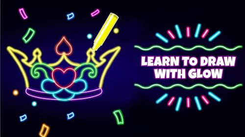 Doodle Brilho Coloração & Jogos de Desenhar Para Crianças - Kids Doodle, Glow, Neon Coloring Book