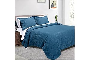 Threadmill Queen Size Bedding Set: Lightweight and Breathable Bamboo Quilt for Serenity