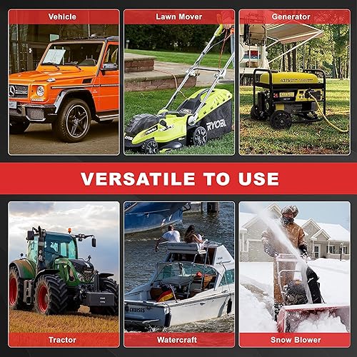 Miniatura 6 de Bomba automática de transferencia de combustible con sensor de parada automática (2.4 GPM), manguera de entrada flexible que se adapta a la mayoría