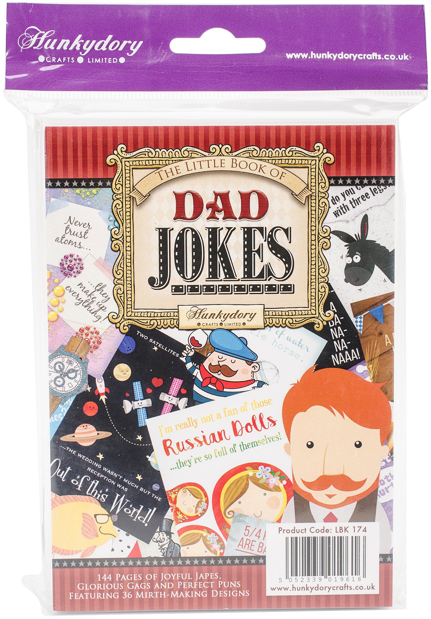 Hunkydory Little Book of  DAD JOKES  A6 Pad 144 pages  Pre-owned Complete