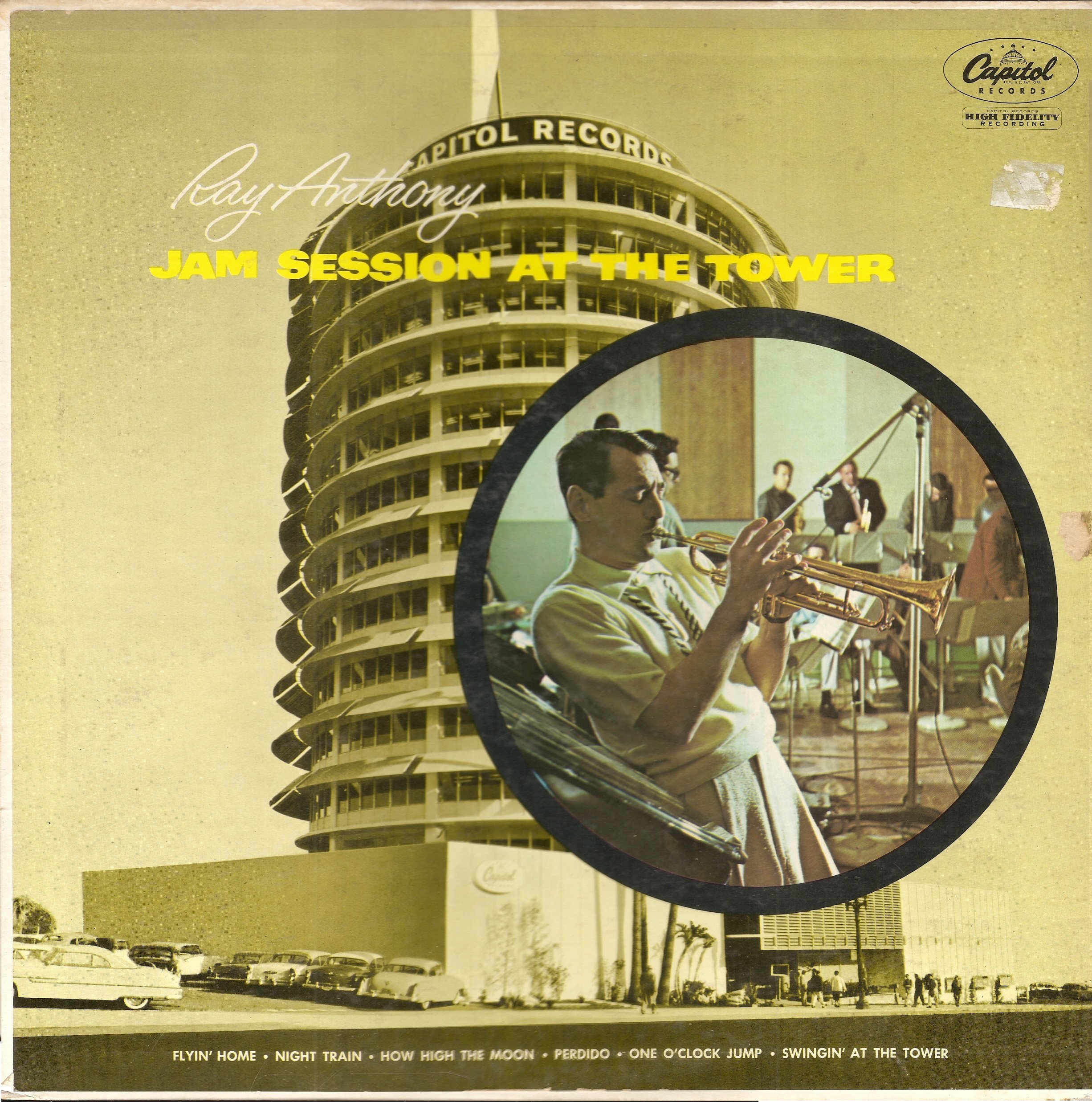 Ray Anthony: Jam Session At The Tower LP VG/VG++ Canada Capitol T-749