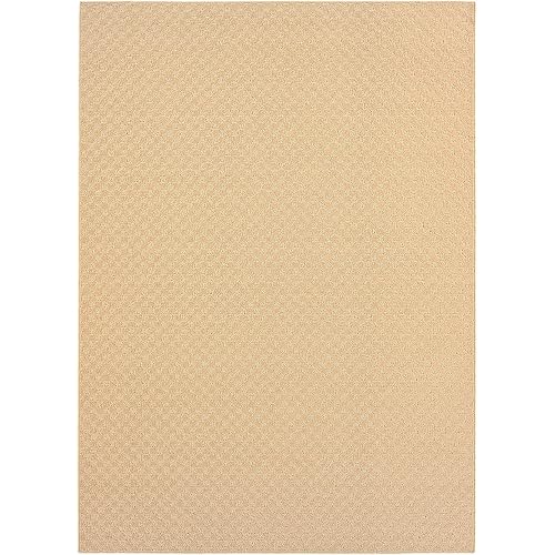 Garland Rug Medallion 12' x 15' Tan Non Slip Polypropylene Area Rug- Ideal for Living Rooms & Hallways, Stylish & Durable for High-Traffic Areas