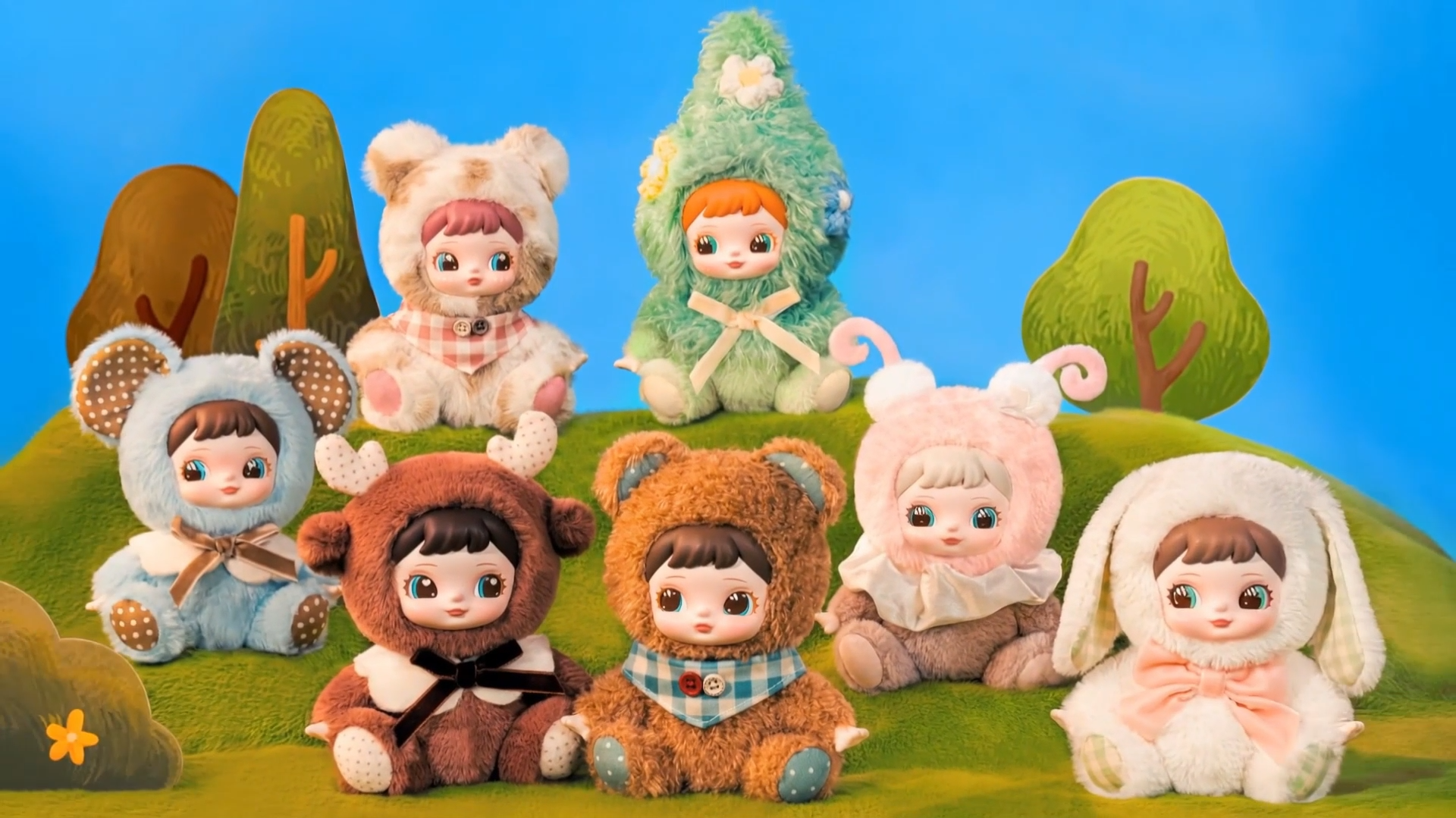 Amazon.com: Rolife Plush Toy Figure Charline Forest Hide & Seek