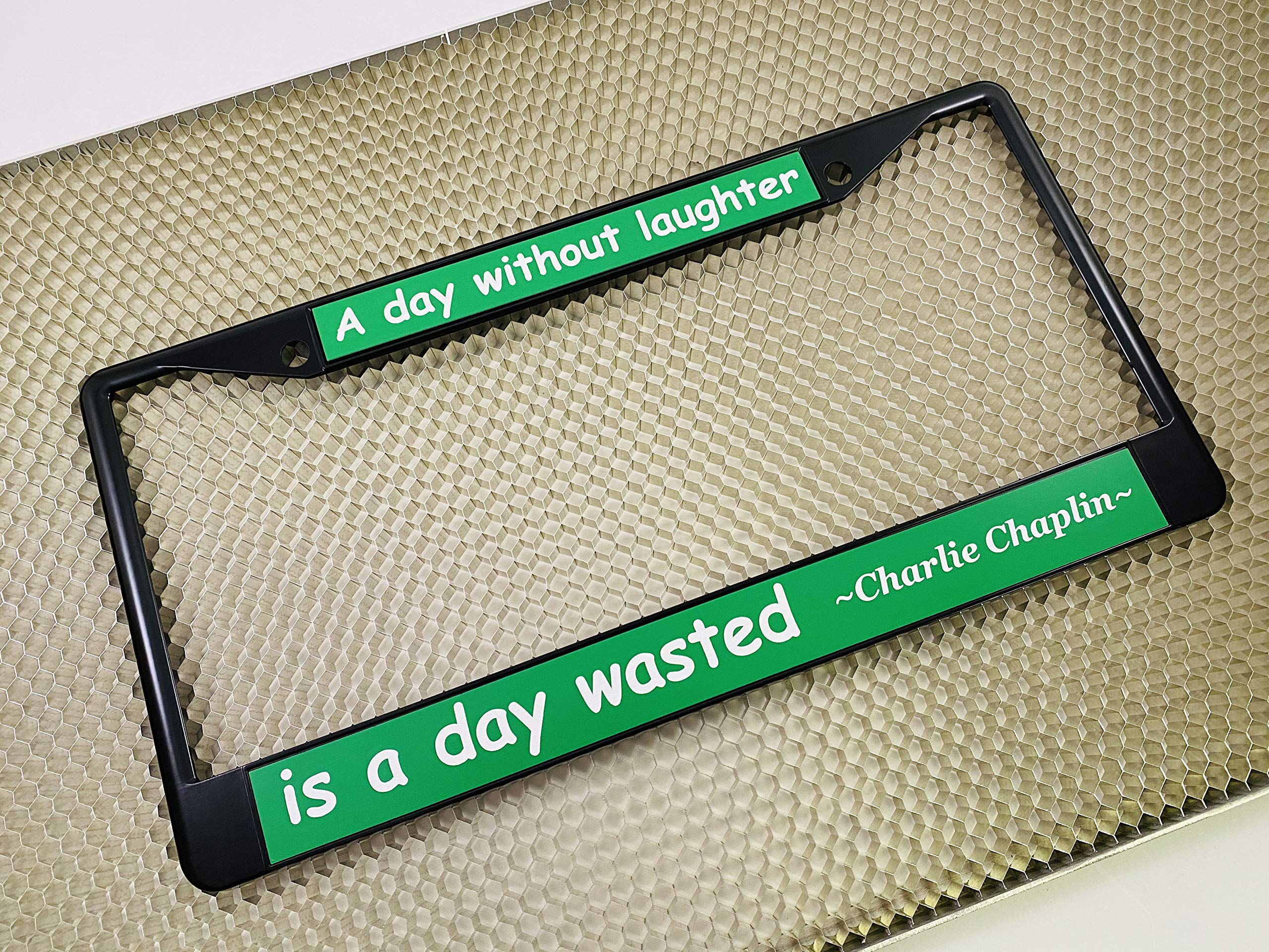 Custom Personalized Metal Laser Engraved Car License Plate Frame with Free caps - Picture 31 of 132