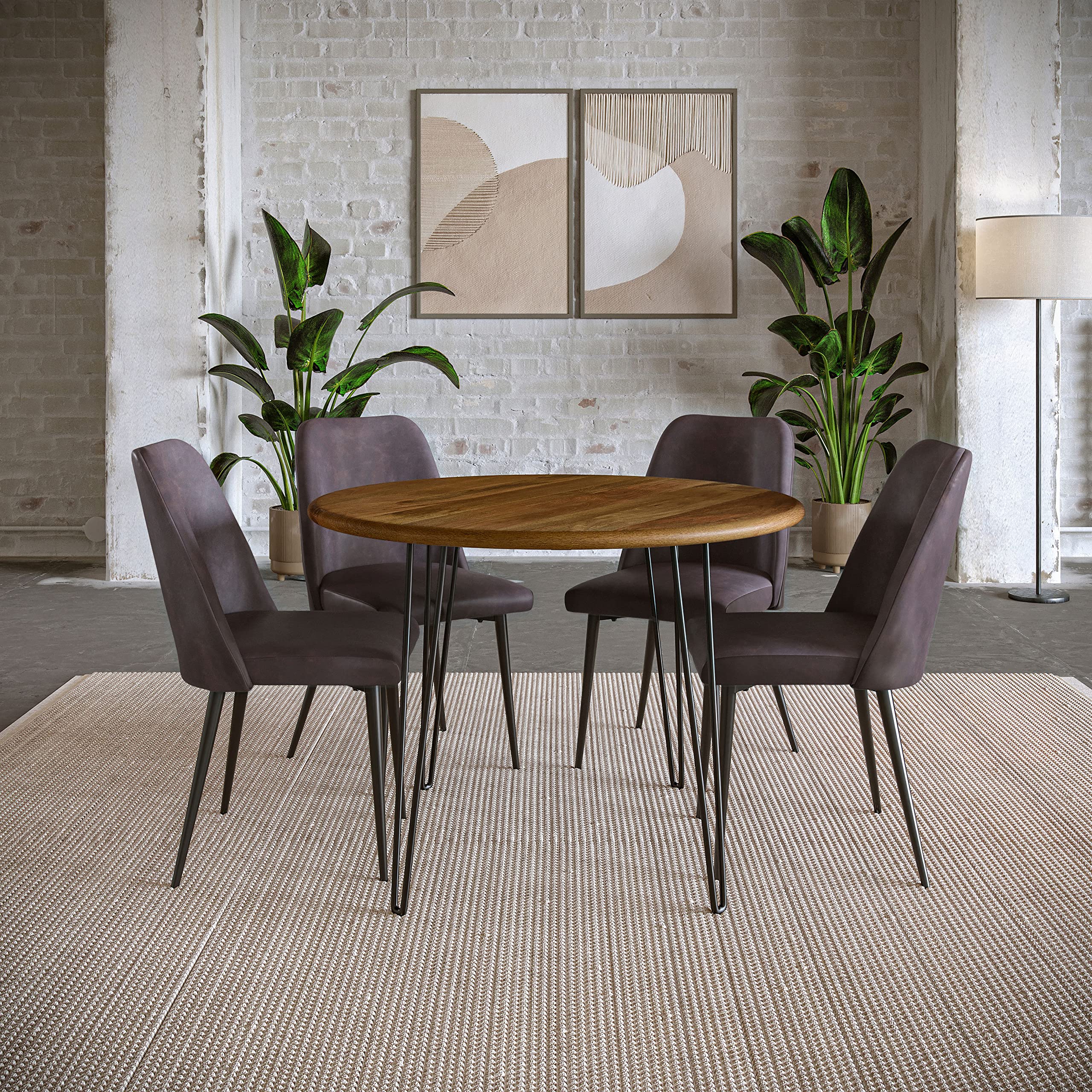 Amazon.com - Jofran Maddox Dining Chairs Set of 2 Faux Leather