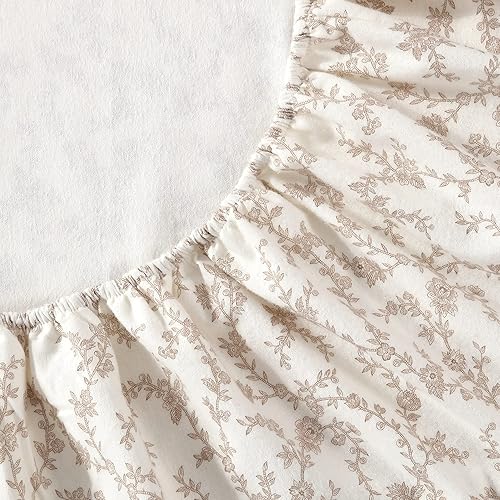 Vista 167 de Laura Ashley - Juego de sábanas de tamaño individual, juego de ropa de cama de franela de algodón, cepillado para mayor suavidad y comodidad