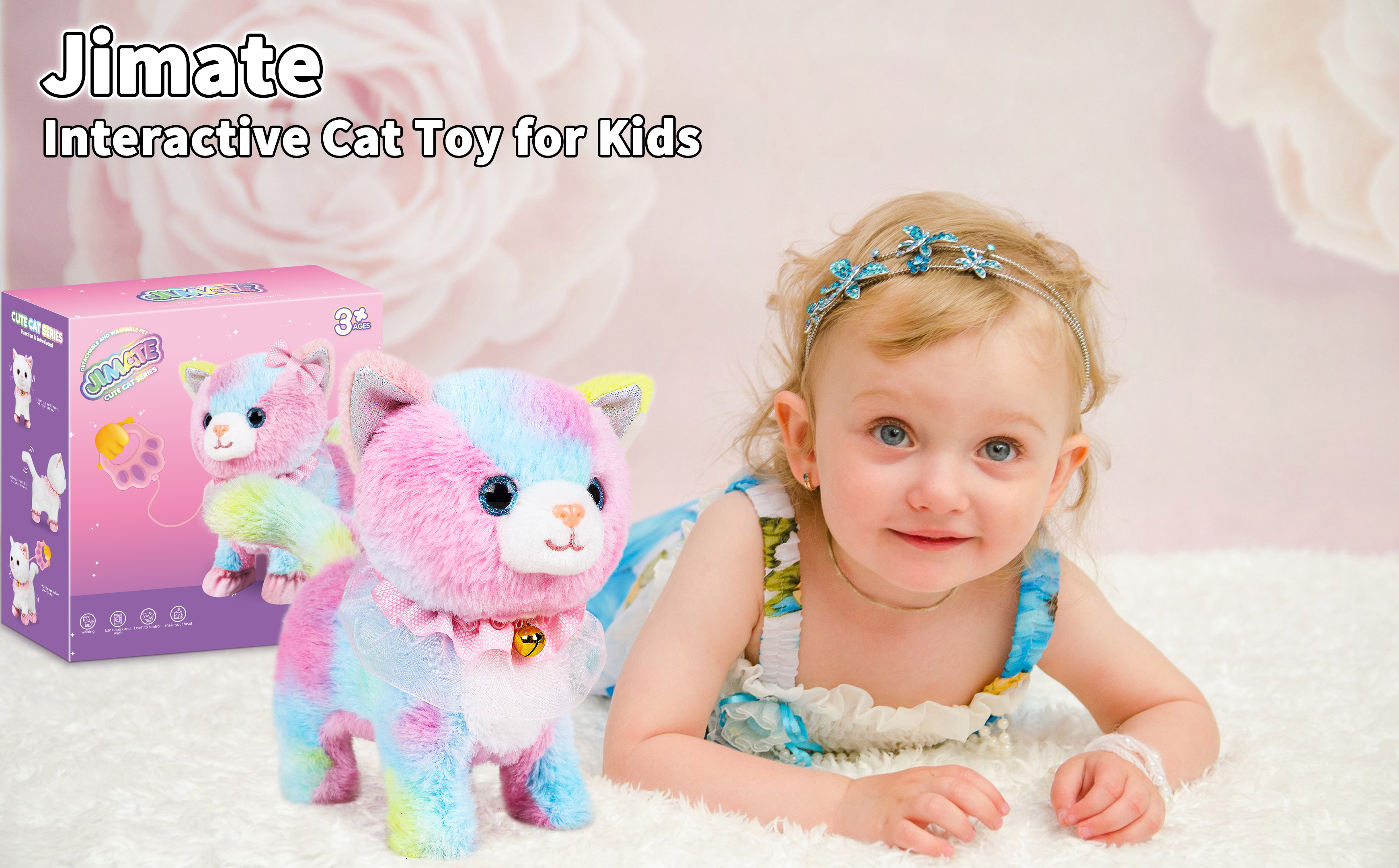 Amazon.com: Jimate Interactive Electronic Plush Toy Walking and