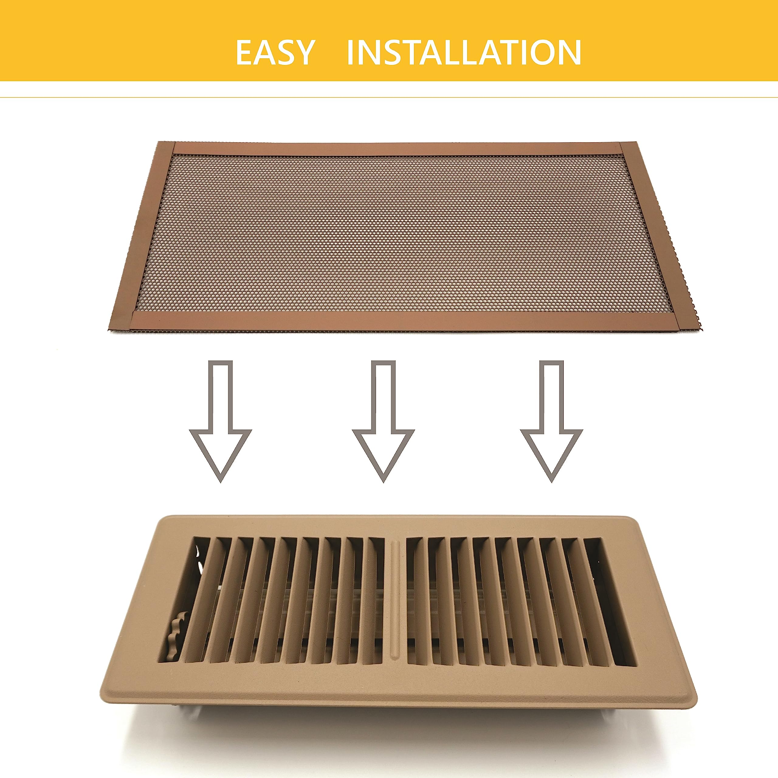 Floor Vent Covers Modern Wave Magnetic Vent Covers Pack (5x13