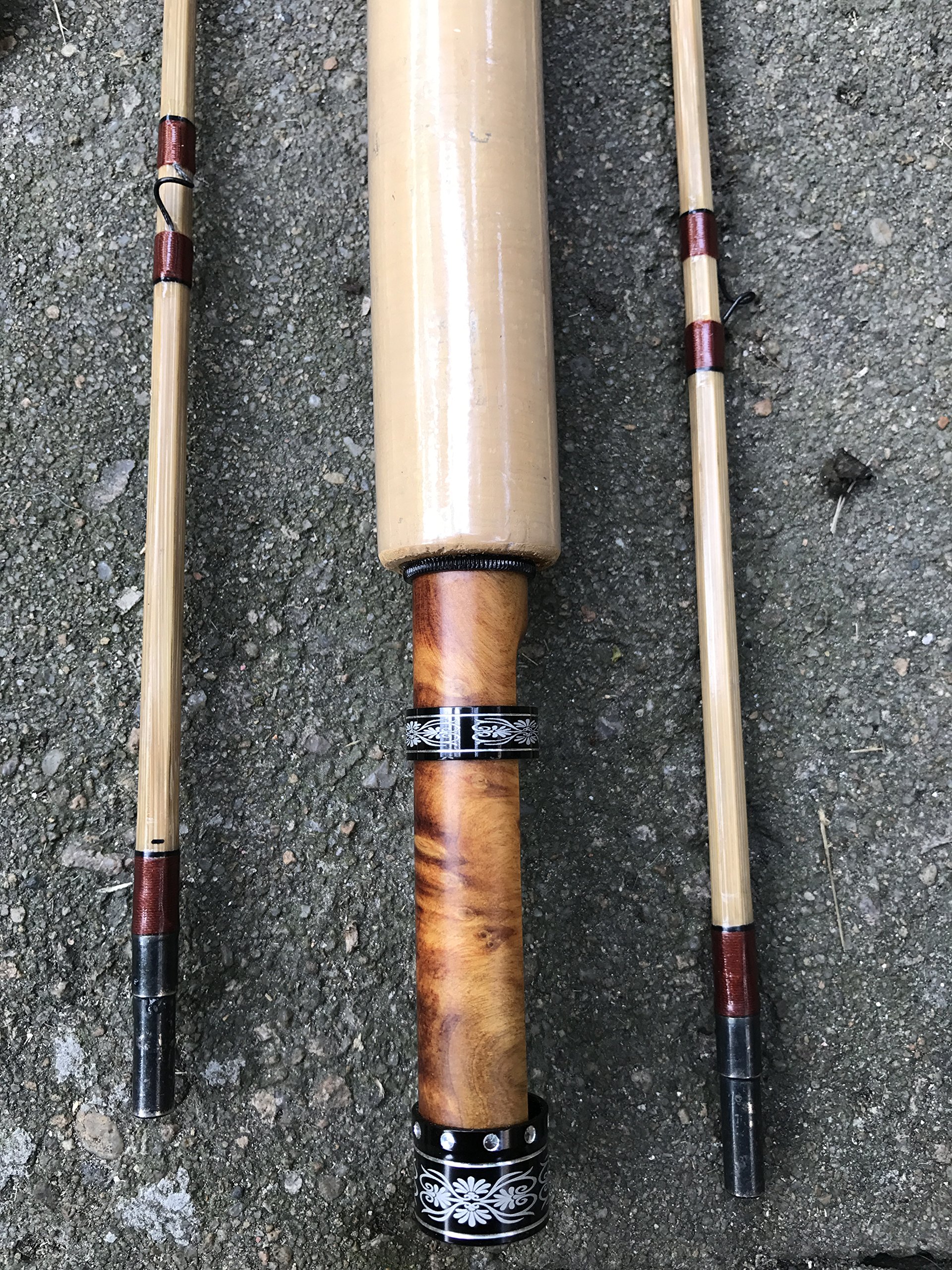 Amazon | 竹フライロッド 6フィート6インチ #3 刻印リールシート 瑪瑙