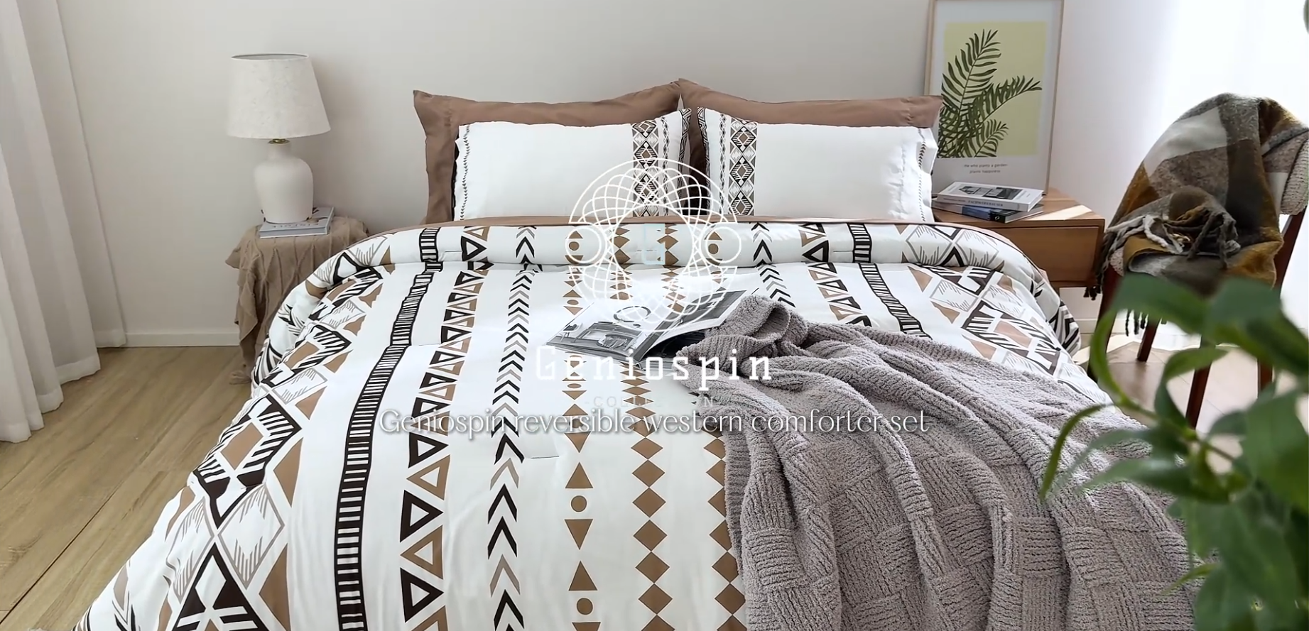 KON様張替えZパターン 半ツヤT-NET PMC 2.5/1.5刺繍白 Amazon.com: Geniospin Queen Comforter Set - 7 Pieces Reversible