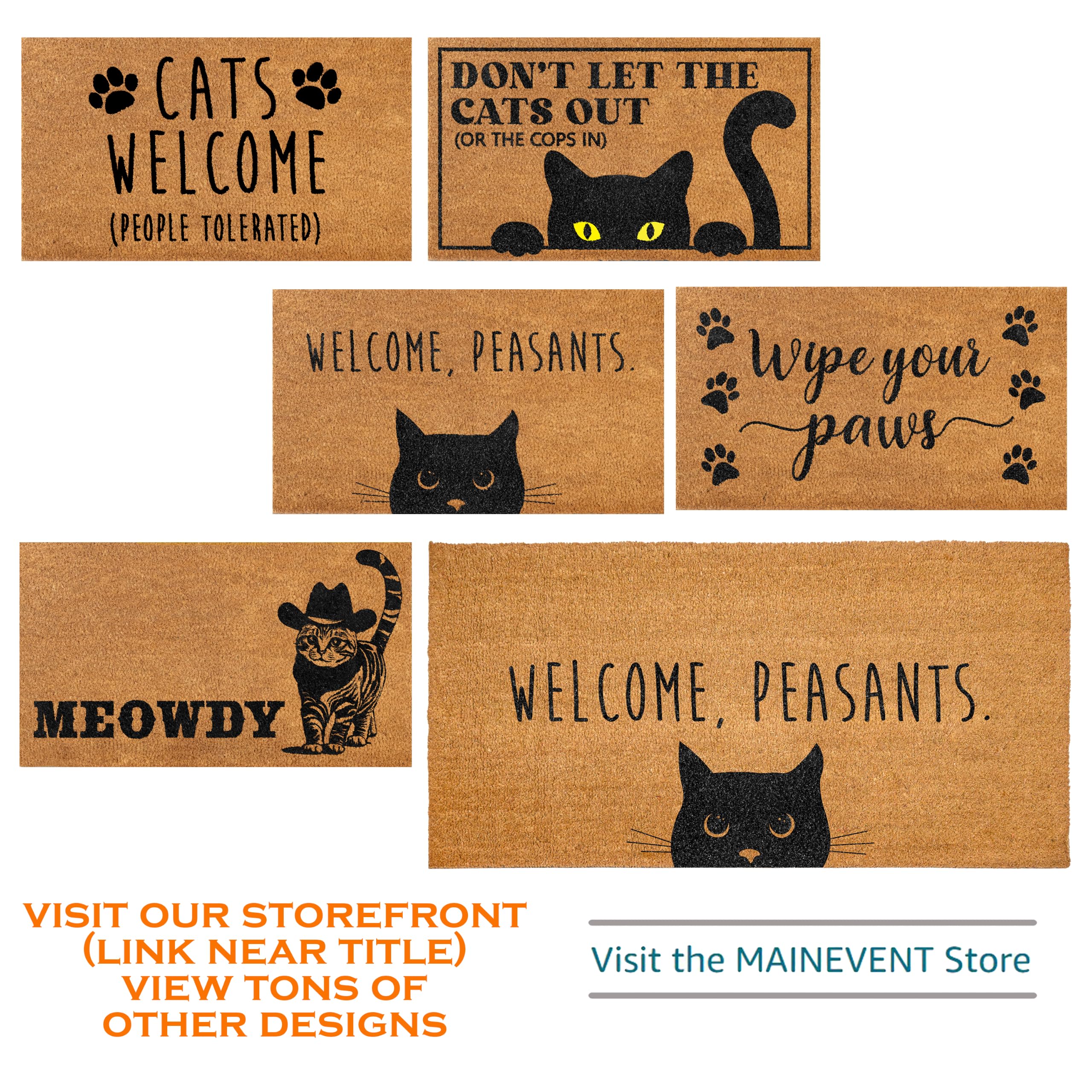 Funny Cat Doormat - 'Don't Let Cats Out' Welcome Mat -6 Funny Cat Doormat - 'Don't Let Cats Out' Welcome Mat -6