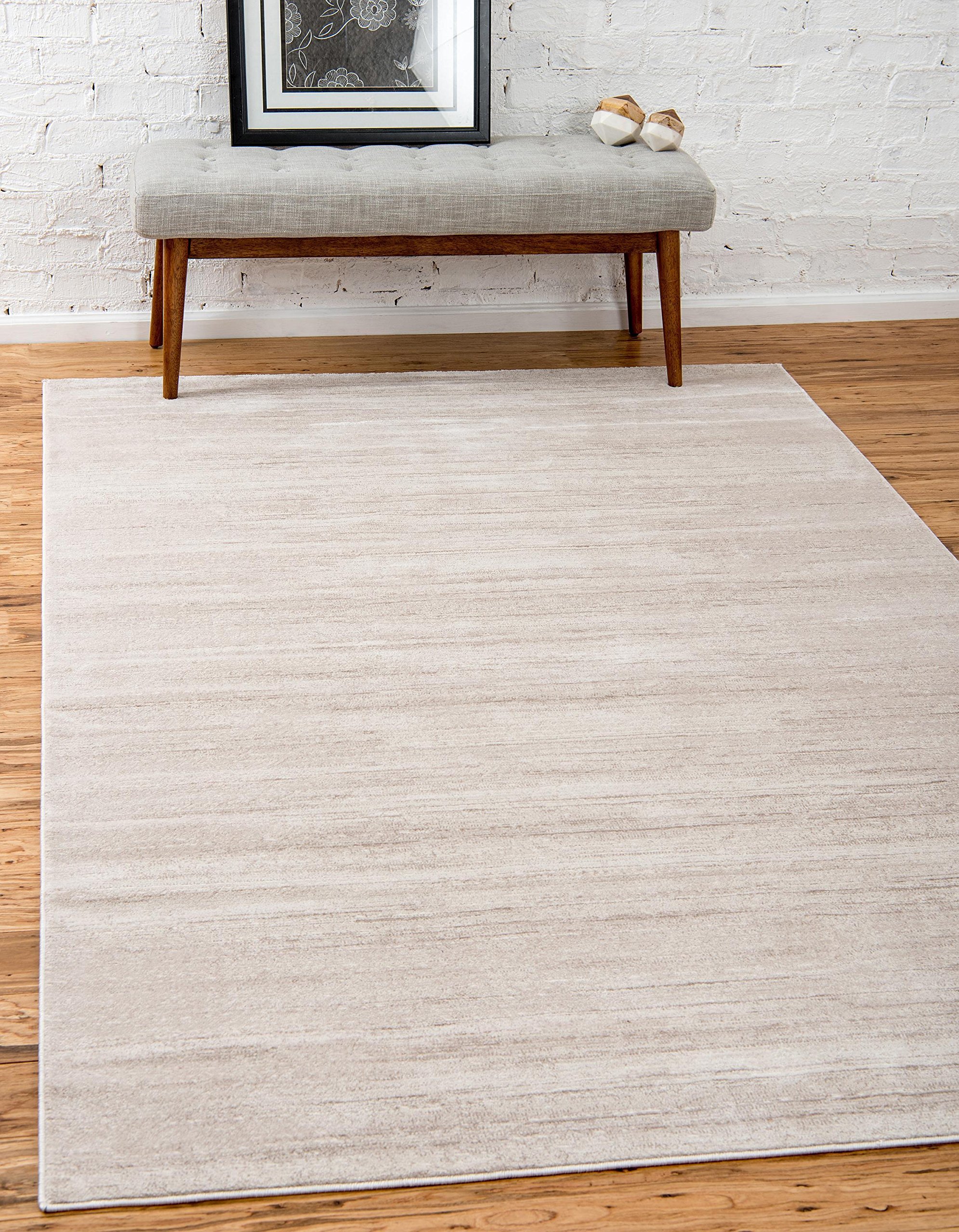 Unique Loom Uptown Collection Area Rug - Madison Avenue (4' 1" x 6' 1" Rectangle, Beige/ Light Brown)