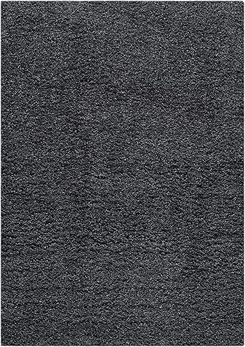 Vista 162 de SAFAVIEH Venus Shag Collection - Alfombra decorativa, 2 pies 7 pulgadas x 5 pies, color marfil, diseño sólido, no desprende pelusa y de fácil