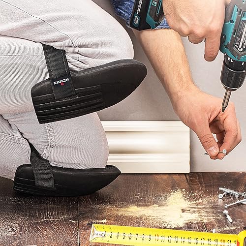 Miniatura 6 de NoCry Rodilleras ligeras de casa y jardín con cojín de goma EVA impermeable, recubrimiento interno suave y facilidad de ajuste con tiras de velcro