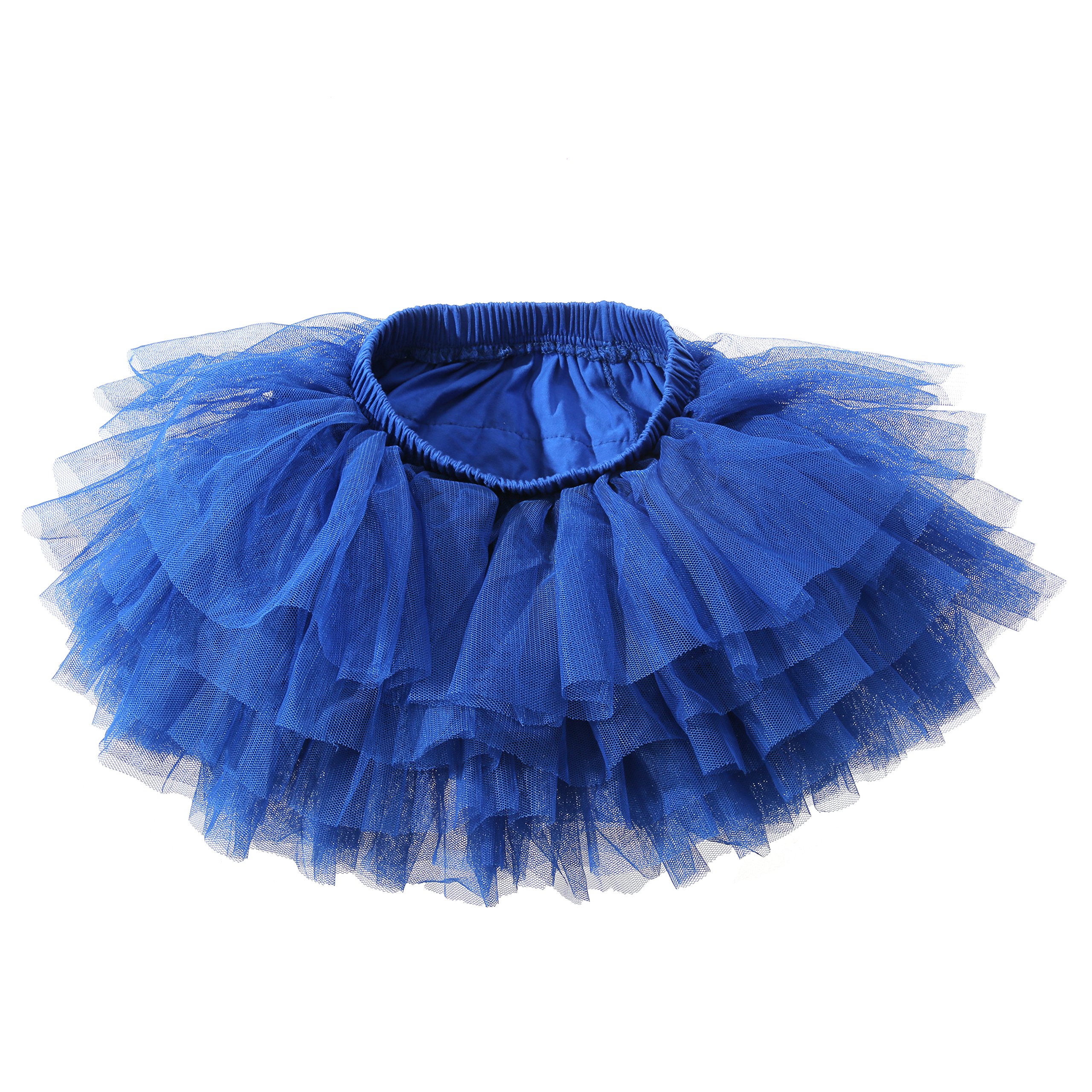 Eaasok Baby Girls' Tutu Skirt Toddler 6 Layered Tulle Tutus 1-8T Blue