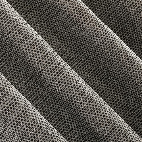 Miniatura 4 de Scott Living Rafaela - Cortina opaca total de felpilla con patrón tejido, 50 x 84 pulgadas, color gris carbón