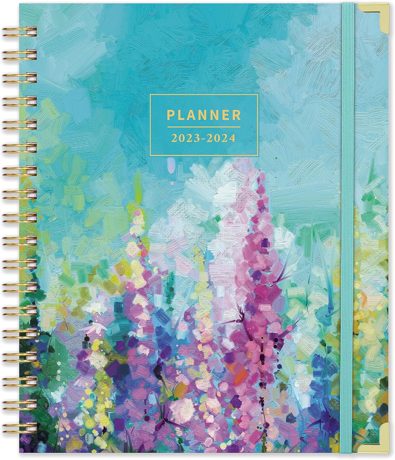 Planner 2023-2024 - Academic Planner 2023-2024, Jul.2023 - Jun.2024, 2023-2024 Large Planner, 2023-2024 Planner Weekly & Monthly, 8" x 10", Hardcover with Back Pocket + Twin-Wire Binding + Inner Pocket - Purple