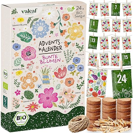Saatgut ADVENTSKALENDER 202324 PREMIUM GEMÜSE und KRÄUTER