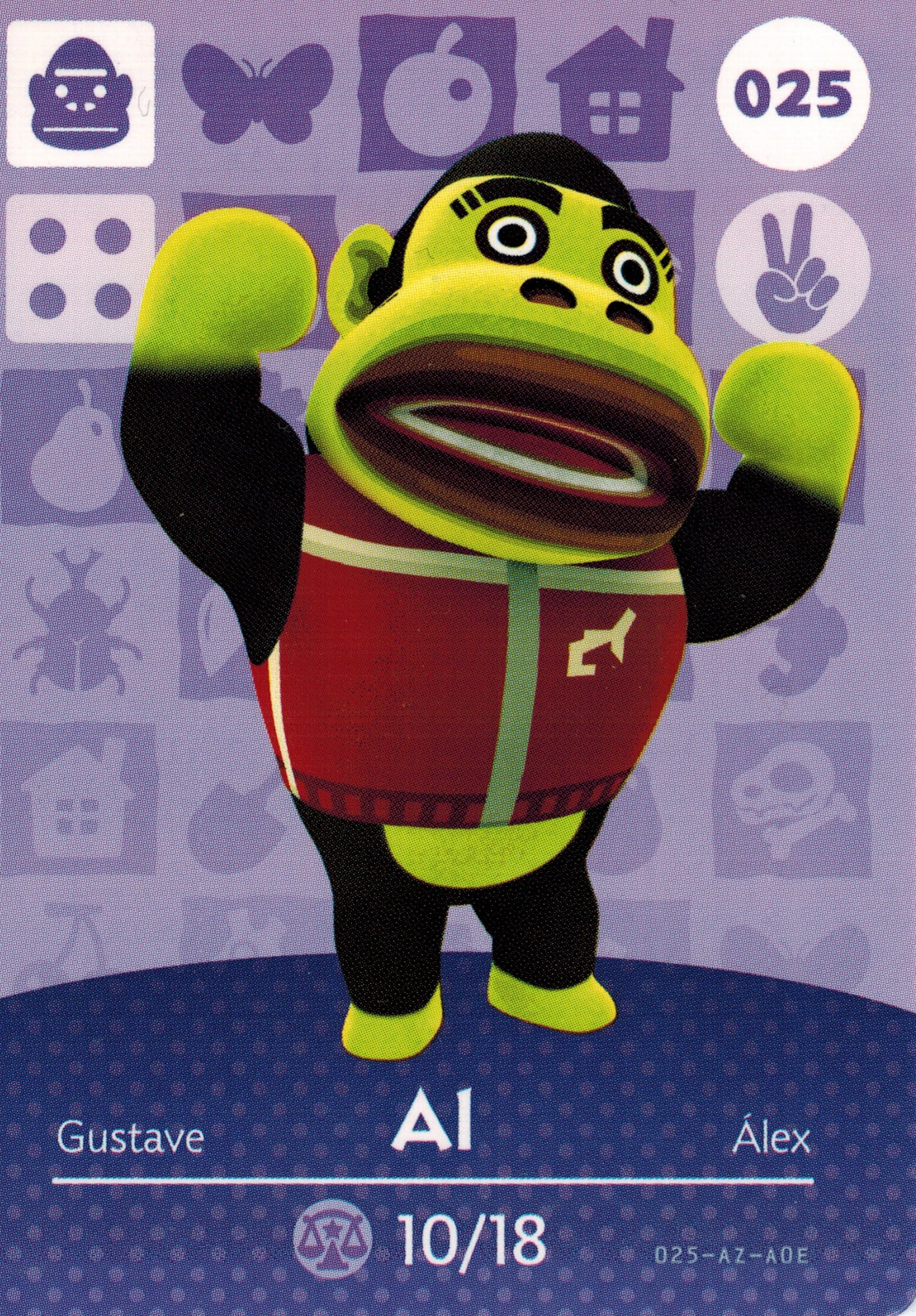 Amazon.com: Animal Crossing Happy Home Designer Amiibo Card Al 025