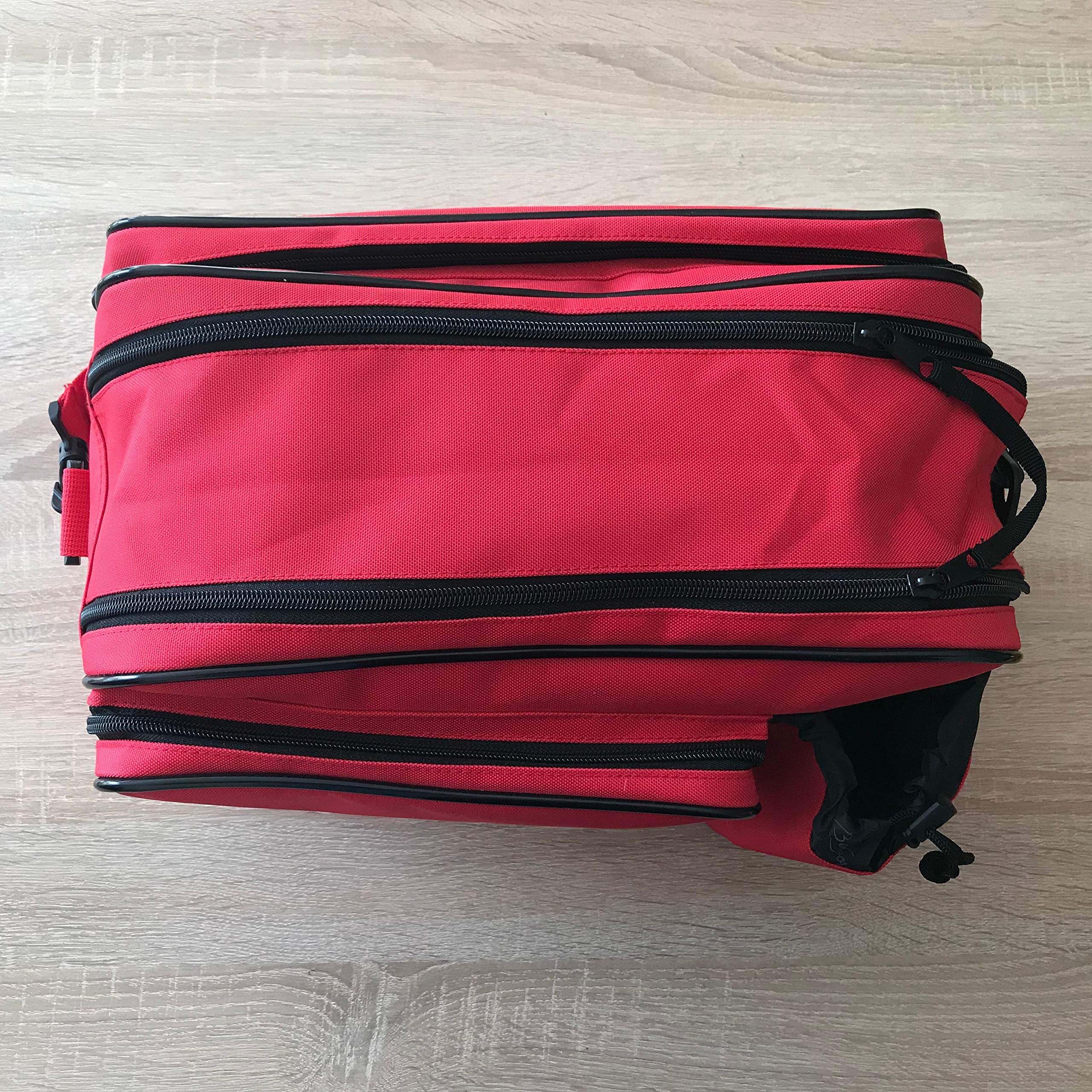 BENISPORT Bolsa de Deporte pequeña Color Rojo - Bolsa de Gimnasio con Porta Bebidas