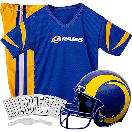 Youth Football Uniform Set for Kids - Pro Grade Helmet, Jersey & Pants