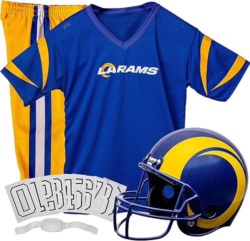 Miniatura 166 de Franklin Sports - Conjunto de uniforme de la NFL para niños y niñas; uniforme de fútbol americano juvenil, incluye casco, camiseta y pantalones