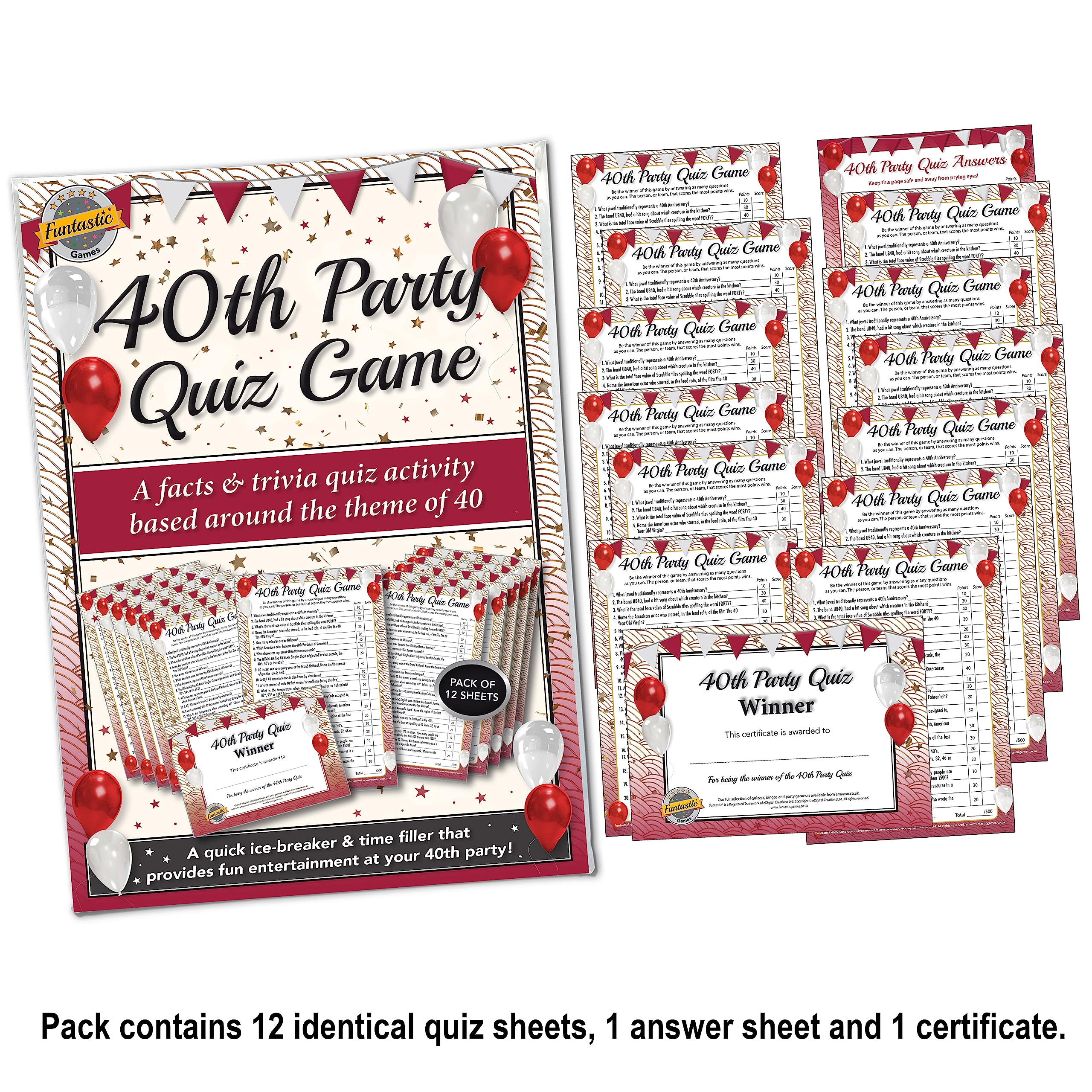 Gioco a quiz per festeggiare il compleanno: attività divertente per una festa (PDF stampabile) - Italia