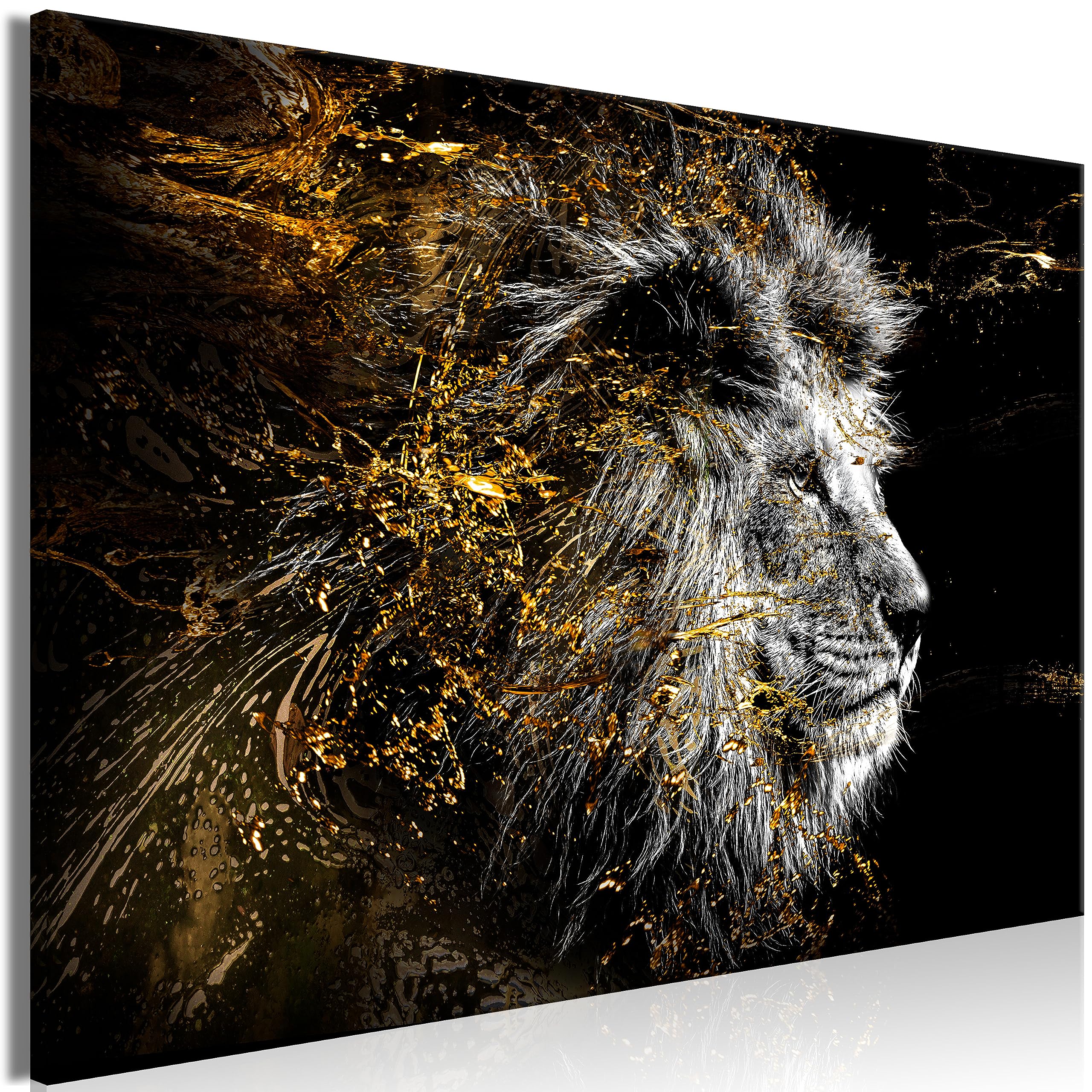 murando - Tableau en Verre Acrylique, Décoration Murale Lion 120x80 cm