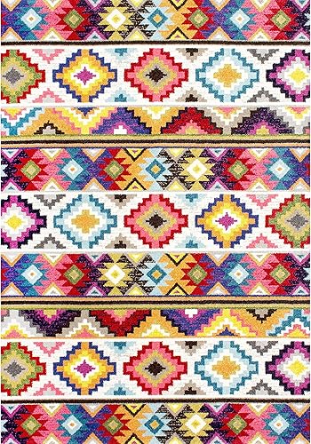 Miniatura 9 de nuLOOM Ritzy - Alfombra retro contemporánea, 2 pies 5 pulgadas x 8 pies, multicolor