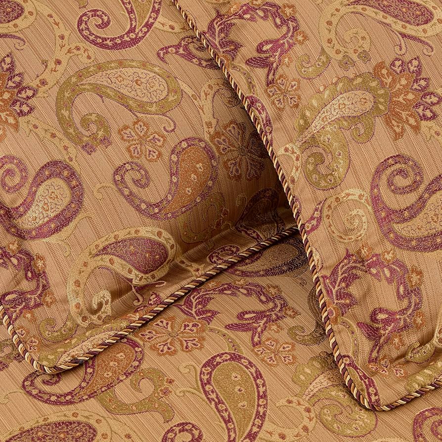 リーデル oakedochardonnay 12pieaces Amazon.com: Chezmoi Collection Adelle 7-Piece Paisley Jacquard