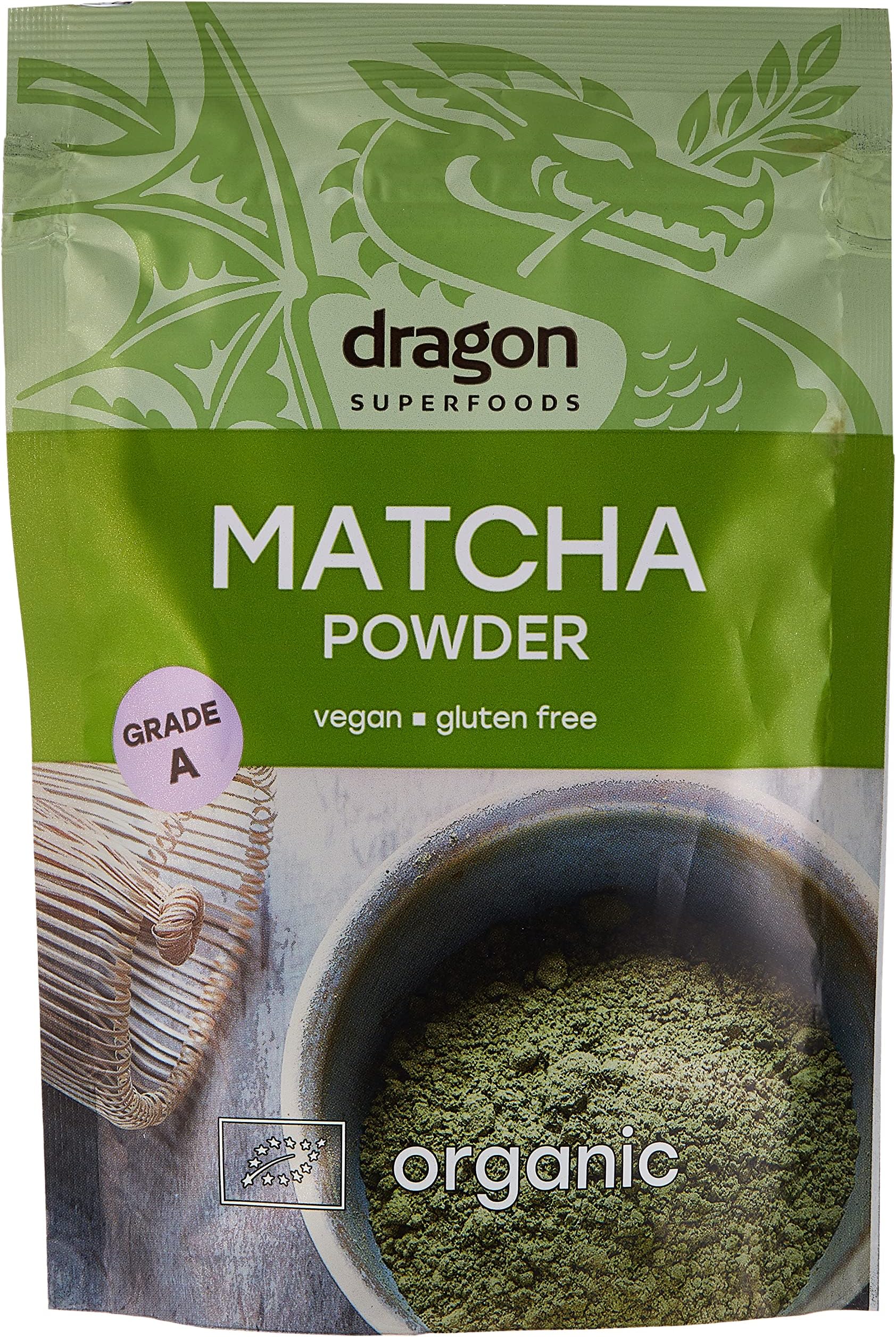 Dragon Super Foods Superfoods Matcha Powder Grade A 100g,