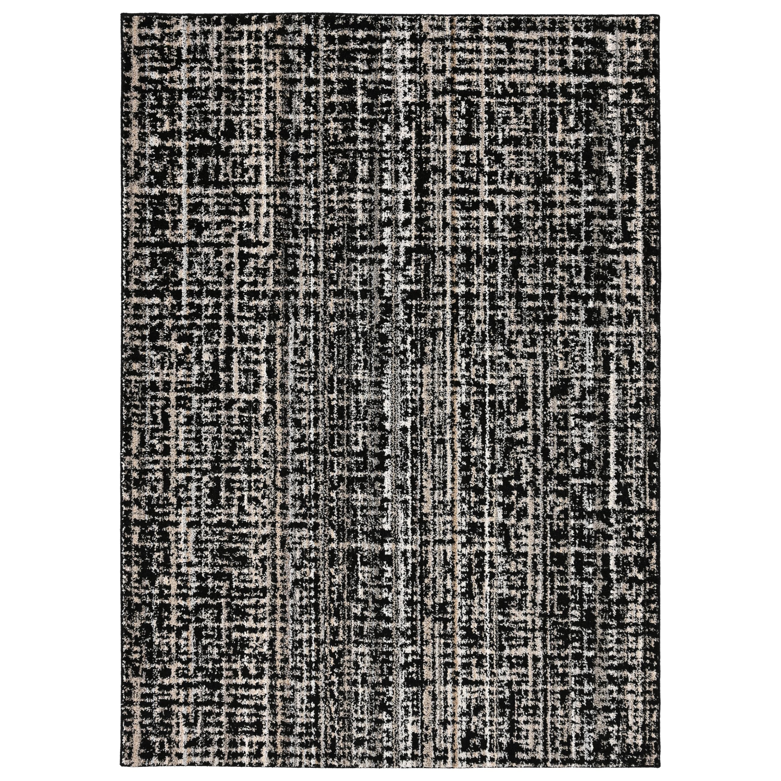 Garland Rug Rumba 5 ft. x 7 ft. Area Rug Black/Earth Tone