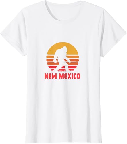 Miniatura 6 de Bigfoot New Mexico State Sasquatch Yeti Urban Legend Retro T-Shirt Black,Asphalt Grey,White,Silver Grey,Brown,Olive Green,Lemon Yellow,Dark Heather