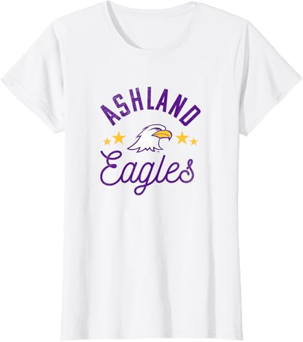 Miniatura 14 de Ashland University Camiseta con logotipo de Eagles, Gris Gris Oscuro,Blanco,Plateado,Gris Jaspeado
