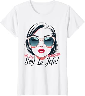 Mujer Camiseta con Frase Alegre para Mujer Soy la jefa Camiseta