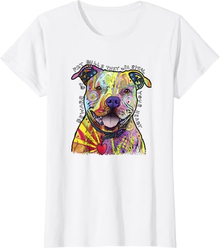 Miniatura 44 de Beware Of Pit Bulls, Dean Russo Pitbull Original - Dog Lover T-Shirt Black,Navy Blue,Asphalt Grey,Slate Grey,White,Cranberry Red,Kelly Green,Olive