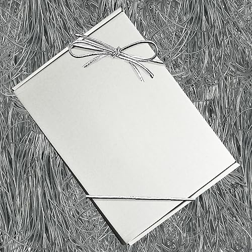 Miniatura 2 de K-Kraft Bucles elásticos de 16 pulgadas para manualidades y fácil envoltura de regalos, 100 unidades (plateado metálico)