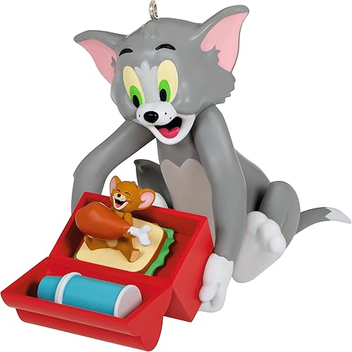 Hallmark Keepsake Adorno de Navidad 2023, Tom y Jerry Qué hay para el almuerzo, Regalos para niños