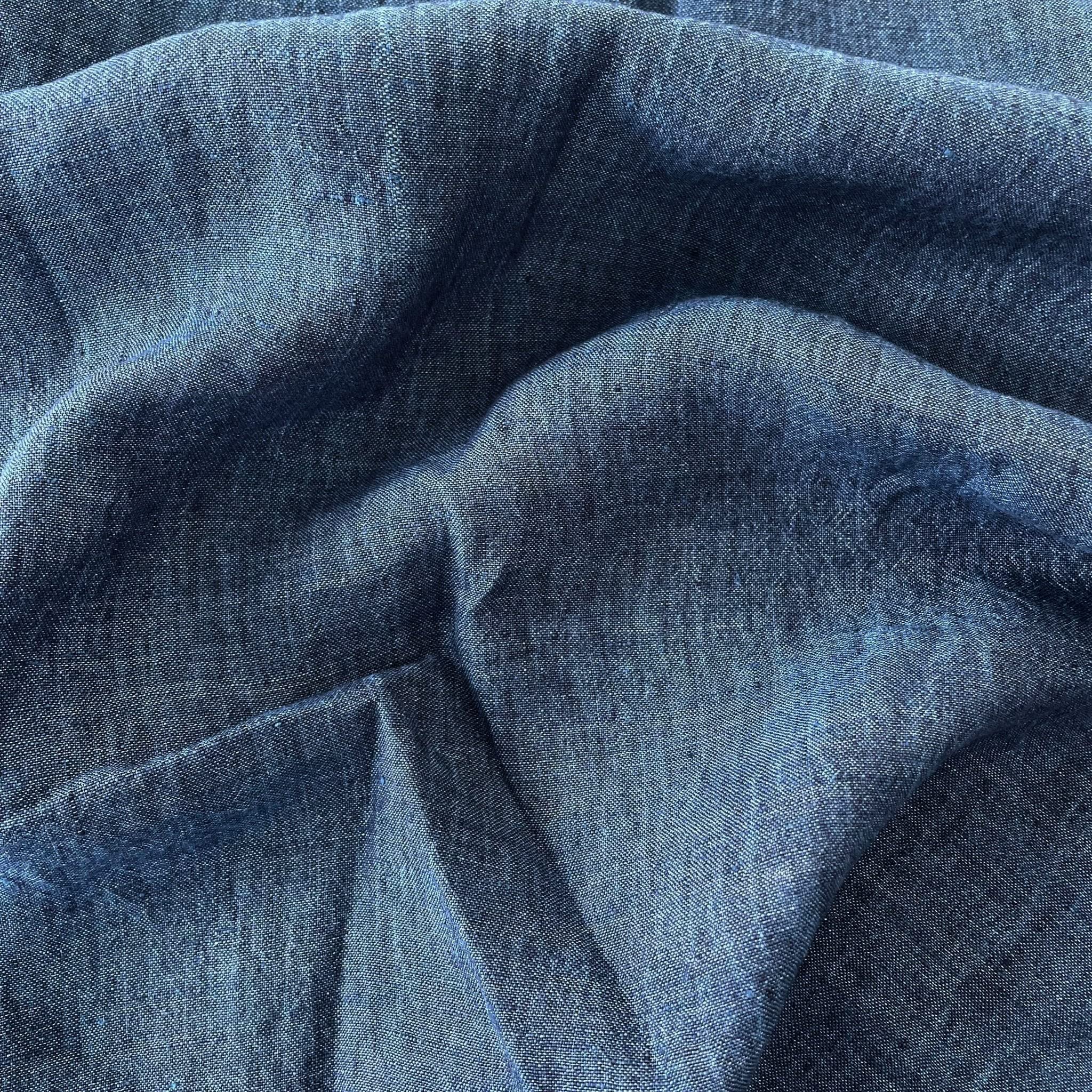 Amazon.com: Premium Navy Blue Linen Fabric | Lightweight