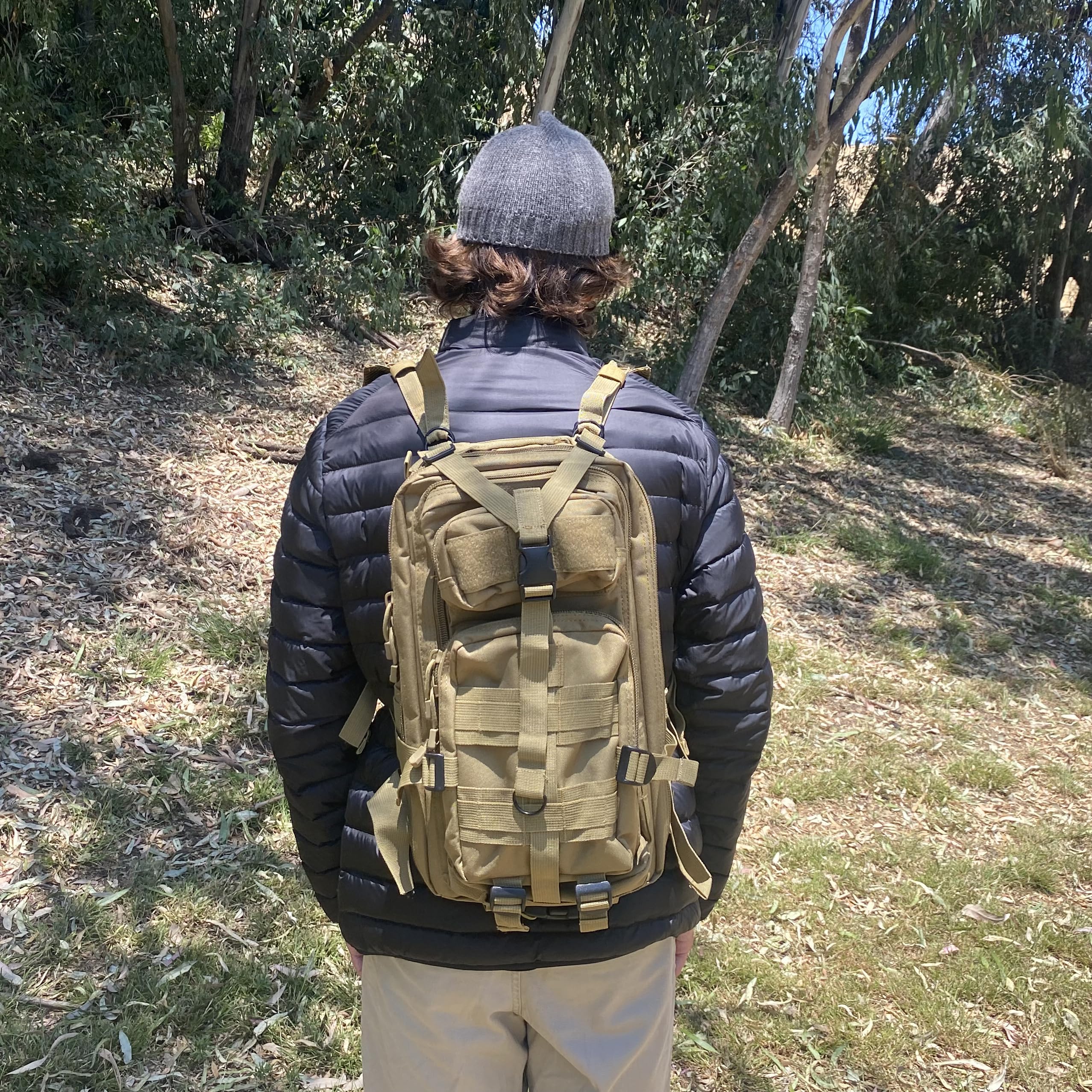 MOLLE - Mochila táctica militar pequeña de 30 L