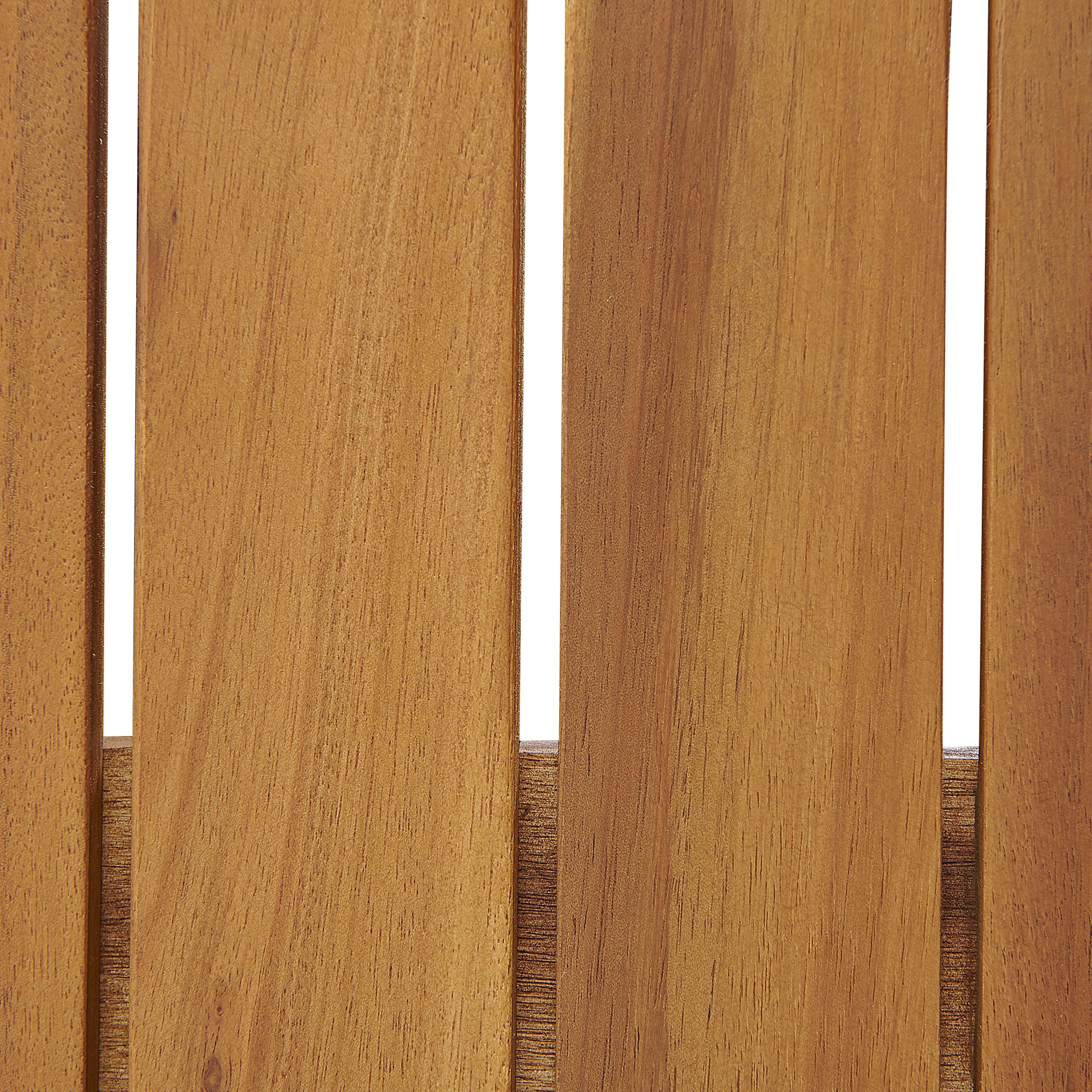 Beliani Banc de Jardin avec Coffre de Rangement Ultra Pratique en Bois d'Acacia Narurel et Résistant Idéal pour Organiser Votre Espace Extérieur