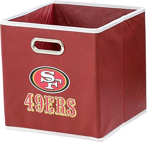 Cubo de almacenamiento Franklin Sports, de tela, del equipo de la NFL, apto para adaptarse a contenedores de almacenamiento (11 x 10.5 x 10.5),