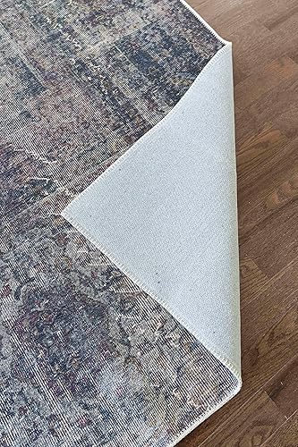 Miniatura 5 de Softwoven Rugs - Alfombra lavable a máquina, 90% algodón, antideslizante, apta para familias y mascotas, resistente a las manchas, sin