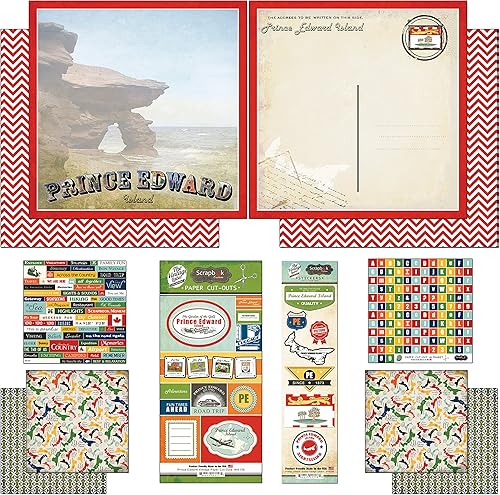 Scrapbook Customs Kit de álbum de recortes vintage de Prince Edward Island