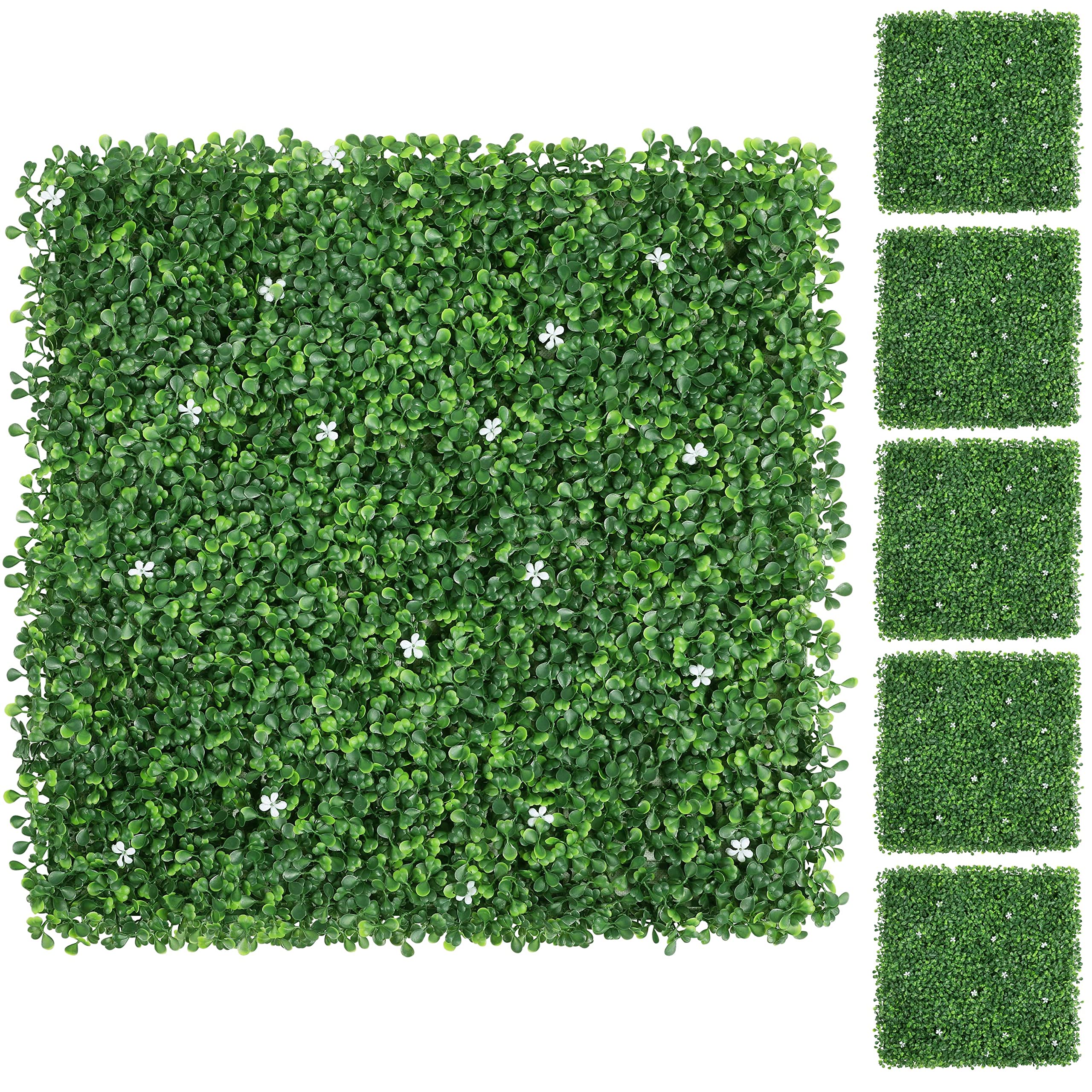 Yaheetech Artificial Boxwood Hedge Panels 12PCS Faux Ivy Leaf yaheetech-artificial-boxwood-hedge-panels-12pcs-faux-ivy-leaf