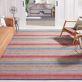 SAFAVIEH Kilim Collection Area Rug - 9' x 12', Blue & Red, Flat Weave St...